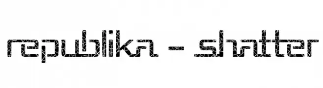 Republika - Shatter  免费字体下载