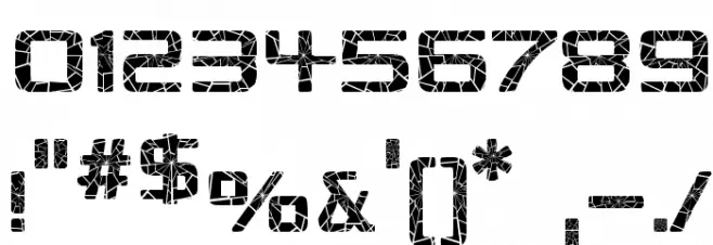 Republika - Shatter Font OTHER CHARS