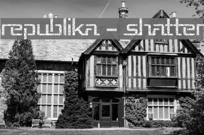 Republika - Shatter Font examples
