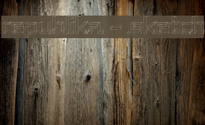 Republika - Sketch Font examples