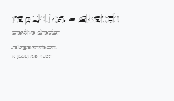 Republika - Sketch Business Card