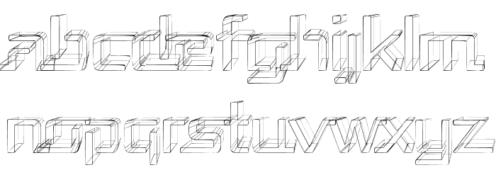 Republika - Sketch Font LOWERCASE