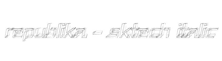 Republika - Sktech Italic Font