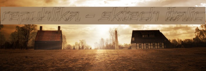 Republika - Sktech Italic Schriftart examples