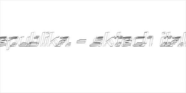 Republika - Sktech Italic Logo