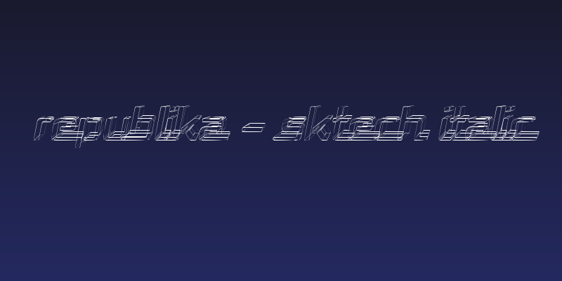 Republika - Sktech Italic Social Header