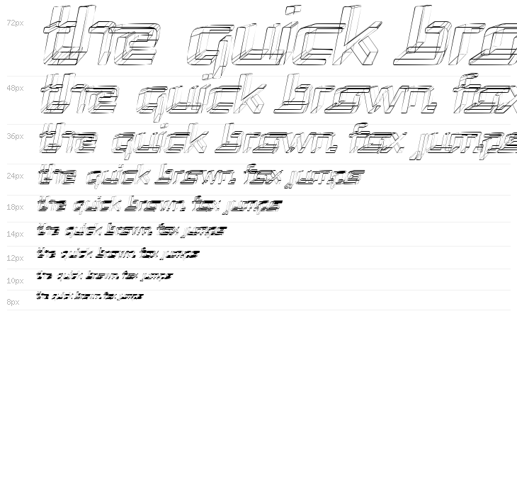 Republika - Sktech Italic Waterfall