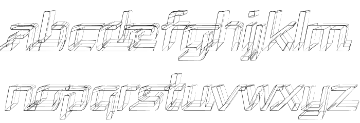 Republika - Sktech Italic Schriftart Kleinbuchstaben