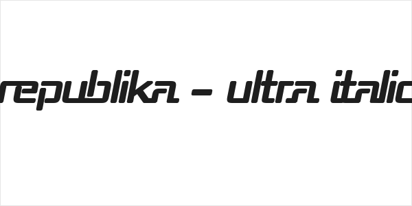 Republika - Ultra Italic Logo