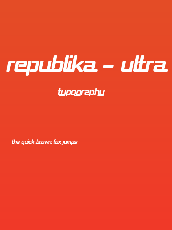 Republika - Ultra Italic Poster