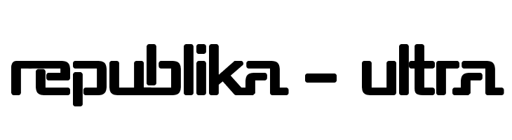 Republika - Ultra Font