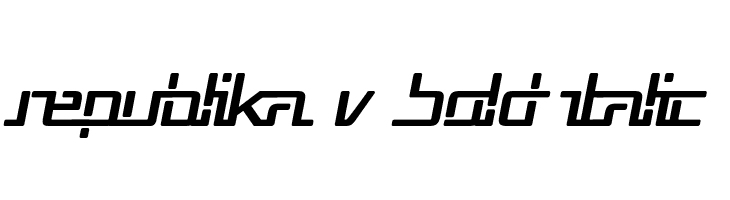 Republika V Bold Italic  नि: शुल्क फ़ॉन्ट्स डाउनलोड