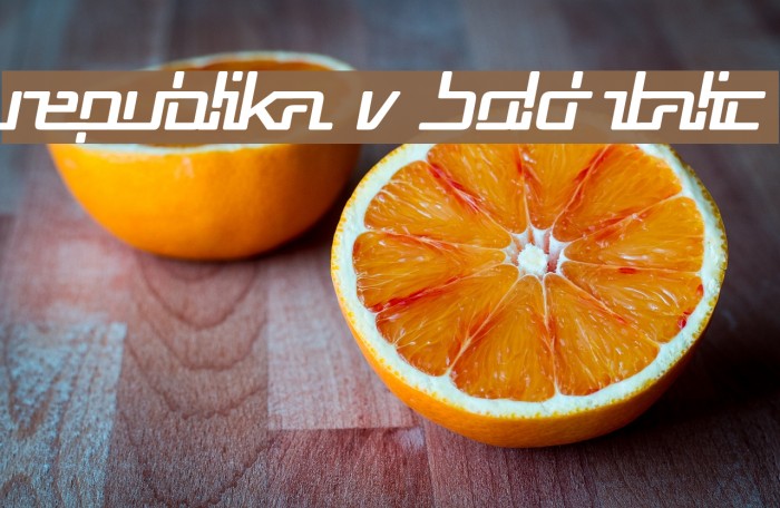 Republika V Bold Italic Example 3
