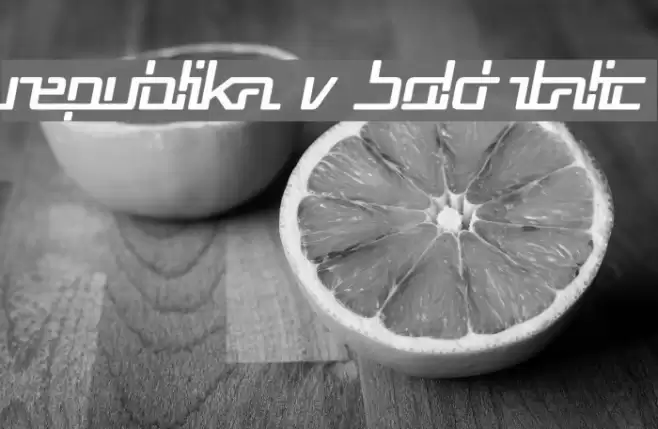 Republika V Bold Italic Font examples