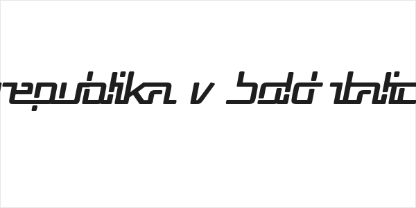 Republika V Bold Italic Logo