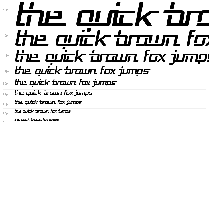 Republika V Bold Italic Waterfall