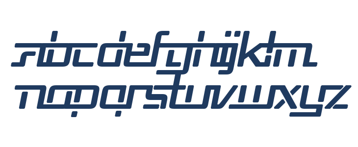 Republika V Bold Italic Lowercase