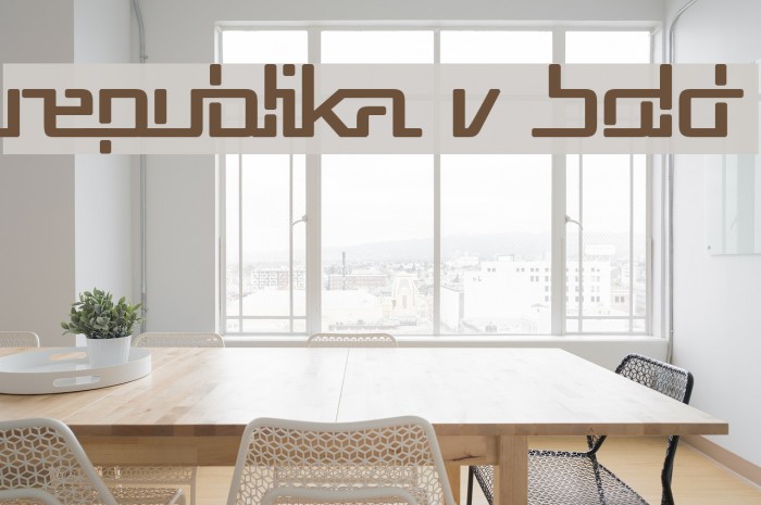 Republika V Bold Font examples