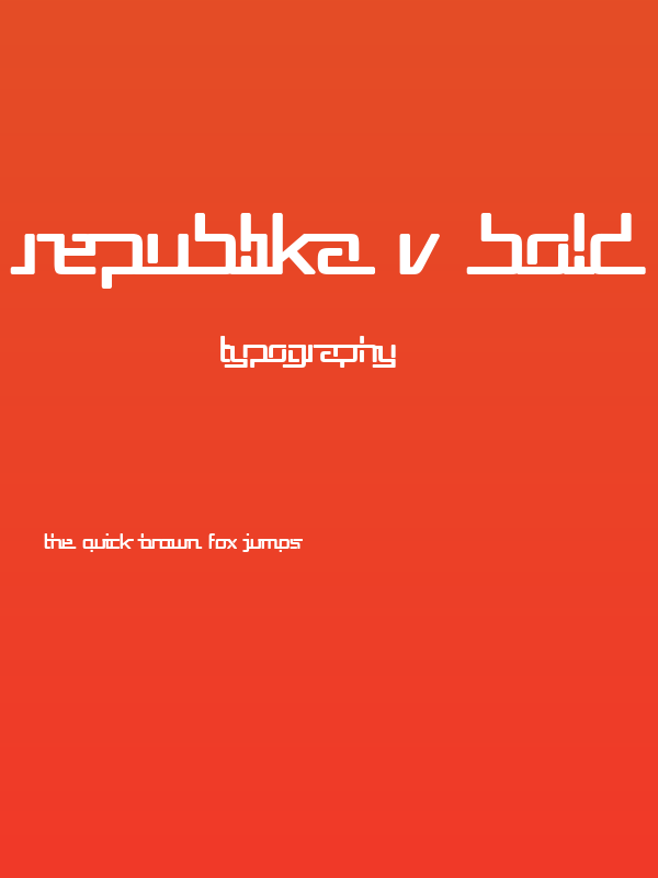 Republika V Bold Poster