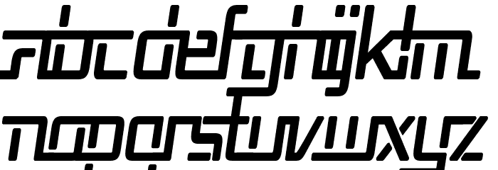 Republika V Cnd Bold Italic Font LOWERCASE