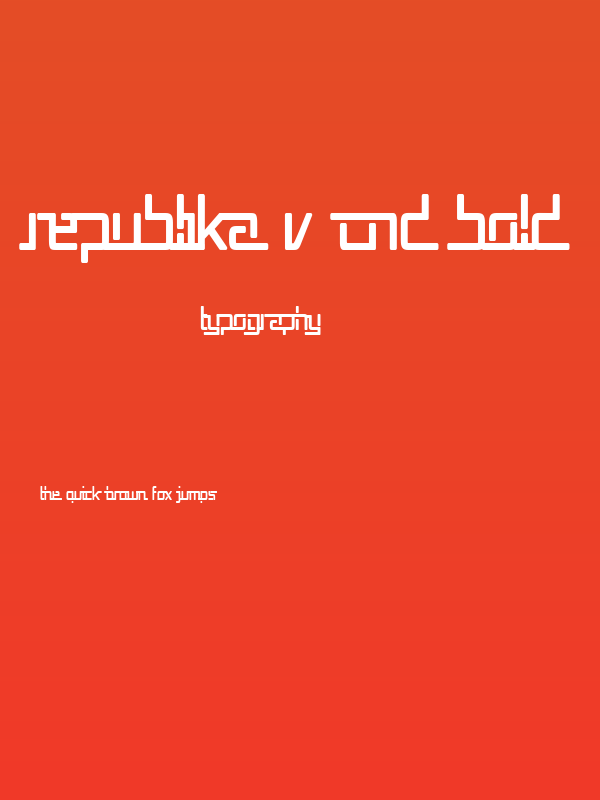 Republika V Cnd Bold Poster