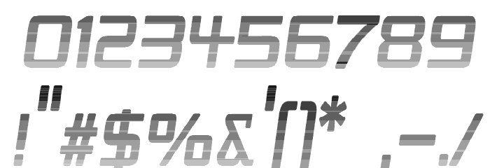 Republika V Cnd - Haze Italic Font OTHER CHARS