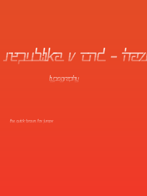 Republika V Cnd - Haze Italic Poster