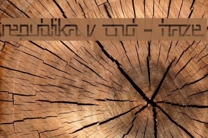 Republika V Cnd - Haze Font examples