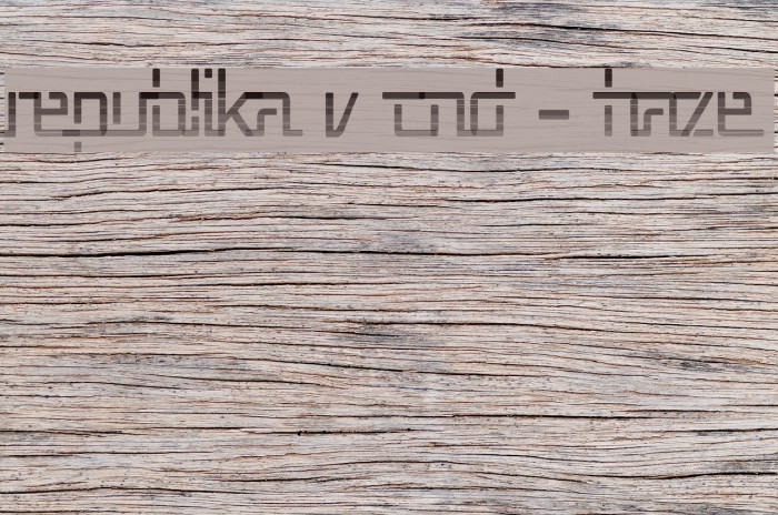 Republika V Cnd - Haze Font examples