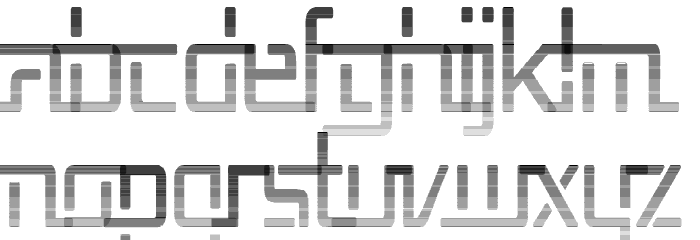 Republika V Cnd - Haze Font LOWERCASE