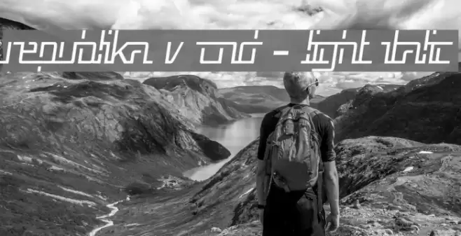 Republika V Cnd - Light Italic Font examples