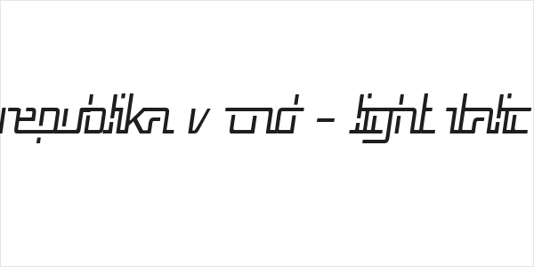 Republika V Cnd - Light Italic Logo