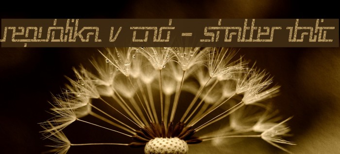 Republika V Cnd - Shatter Italic Font examples