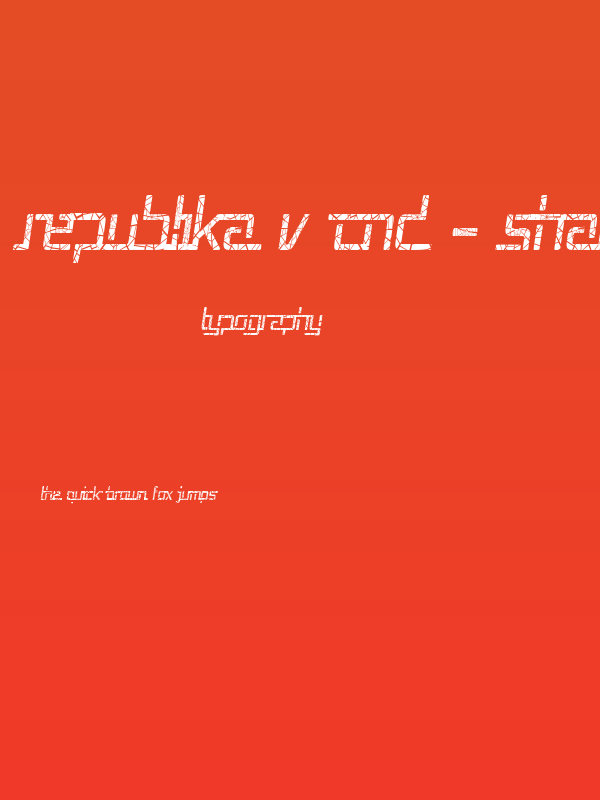 Republika V Cnd - Shatter Italic Poster