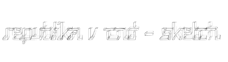 Republika V Cnd - Sketch Font