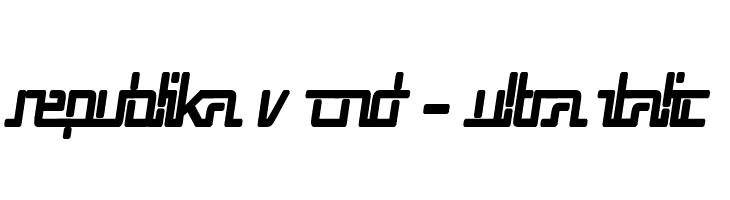 Republika V Cnd - Ultra Italic  フリーフォントのダウンロード