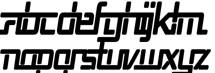 Republika V Cnd - Ultra Italic Font LOWERCASE
