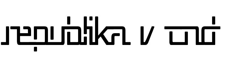 Republika V Cnd  font caratteri gratis