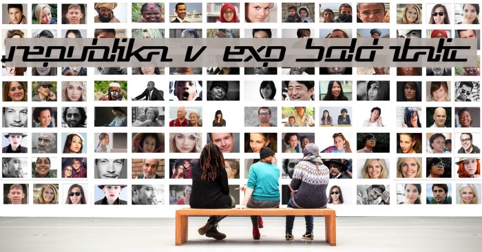 Republika V Exp Bold Italic Font examples