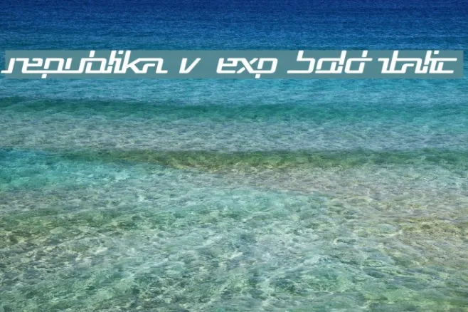 Republika V Exp Bold Italic Example 3