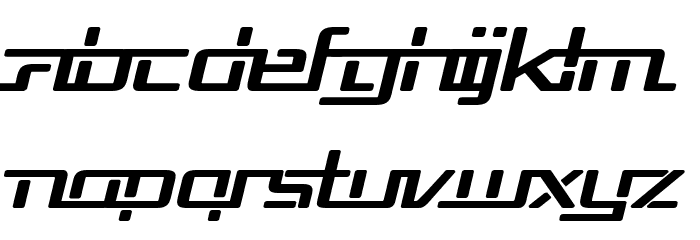 Republika V Exp Bold Italic Font LOWERCASE