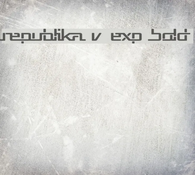 Republika V Exp Bold Example 1