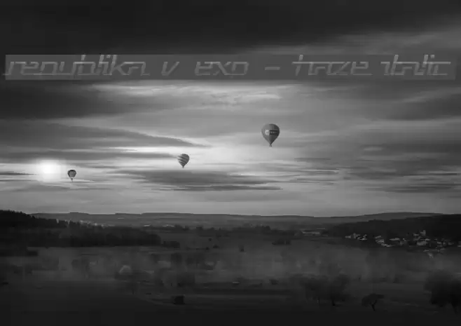 Republika V Exp - Haze Italic Font examples