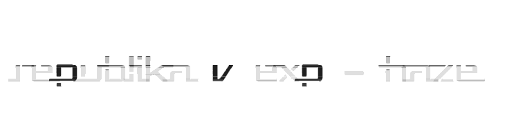 Republika V Exp - Haze Шрифта