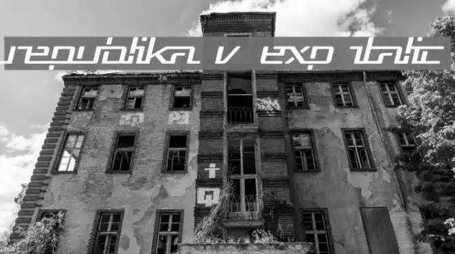 Republika V Exp Italic Font examples