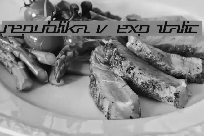 Republika V Exp Italic Font examples