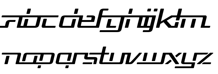 Republika V Exp Italic Font LOWERCASE