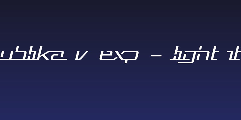 Republika V Exp - Light Italic Social Header