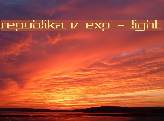 Republika V Exp - Light Font examples