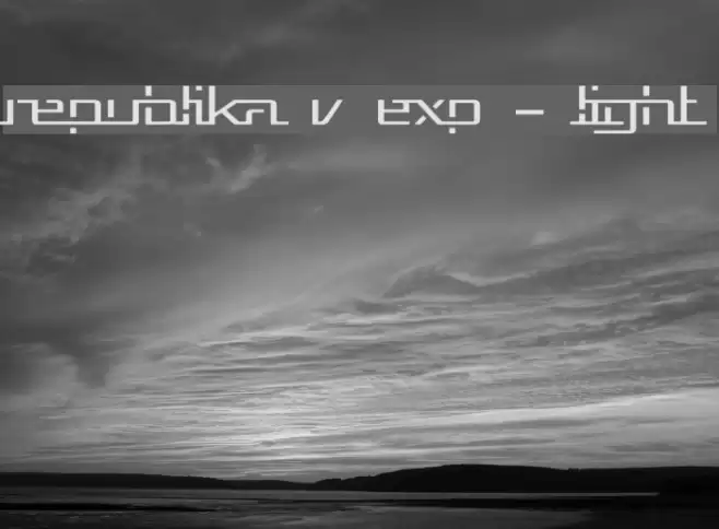 Republika V Exp - Light フォント examples